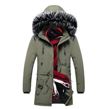 Load image into Gallery viewer, New Winter Jacket Men -15 Degree Thicken Warm Men Parkas Hooded Fleece Man's Jackets Outwear Cotton Coat Parka Jaqueta Masculina