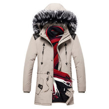 Load image into Gallery viewer, New Winter Jacket Men -15 Degree Thicken Warm Men Parkas Hooded Fleece Man's Jackets Outwear Cotton Coat Parka Jaqueta Masculina