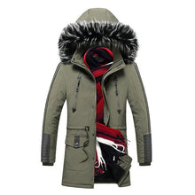 Load image into Gallery viewer, New Winter Jacket Men -15 Degree Thicken Warm Men Parkas Hooded Fleece Man's Jackets Outwear Cotton Coat Parka Jaqueta Masculina